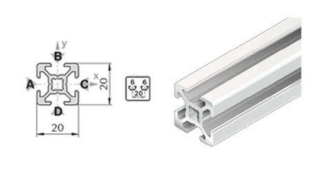 Perfil aluminio estructural (T.